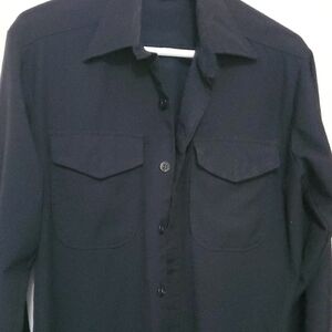 Black Button-Up Shirt Mens